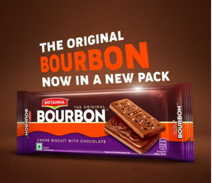 Britannia The Original Bourbon Creme Biscuit With Chocolate