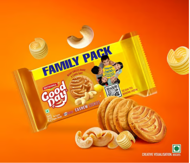 Britannia Good Day Good Day Cashew Cookies (600 g)