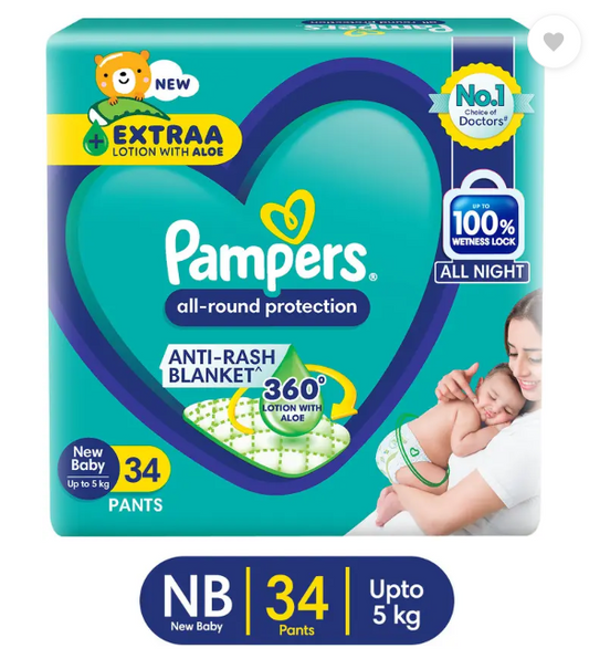 Pampers Diaper Pants - New Born  (34 Pieces)