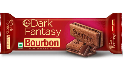 Sunfeast Dark Fantasy Bourbon, Classic Biscuit Made With Real Chocolate Cream Filled Biscuit  (139.5 g)