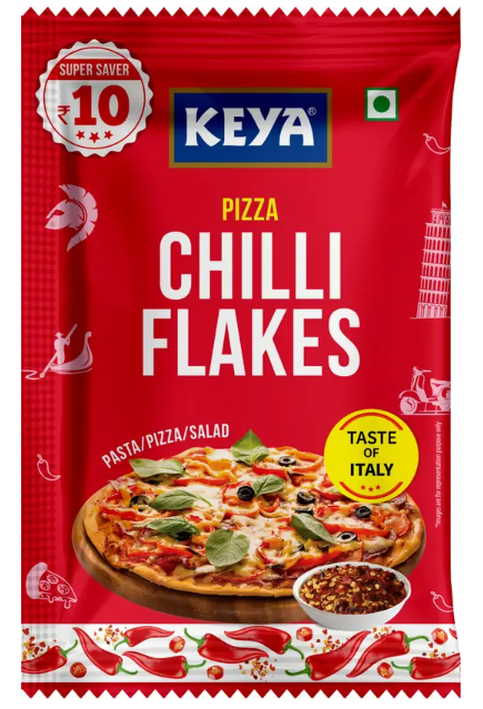 Keya Pizza chilli flakes 8 g sachet- Pack of 5