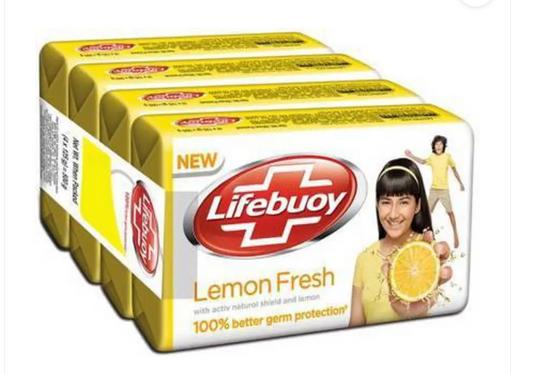 Lifebuoy Lemon Fresh Soap : 4x100 gm