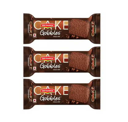 Britannia Gobbles Choco Chill Slice Cake - 55g Pack of 3