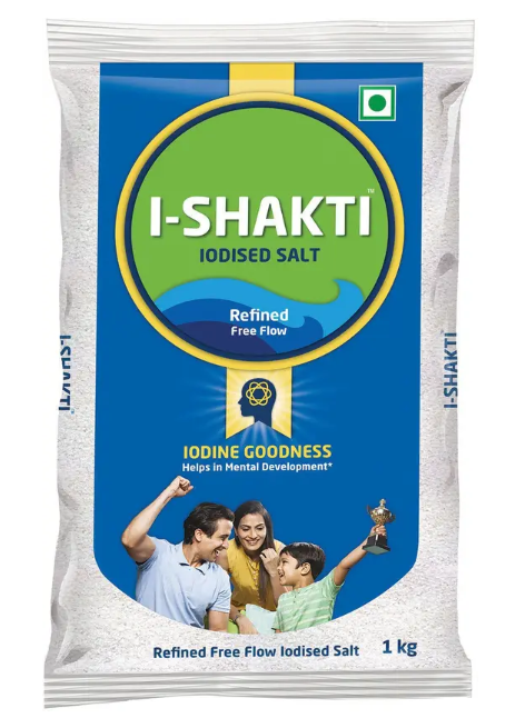 Tata Pack Of 6 (1 Kg X 6) I Shakti Refined Free Flow Iodized Salt