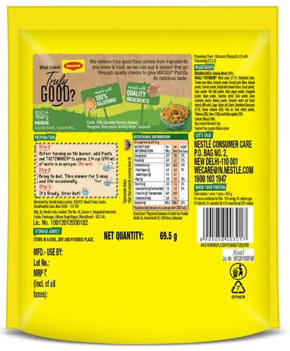 Maggi PAZZTA Instant Masala Penne Pasta  (69.5 g)