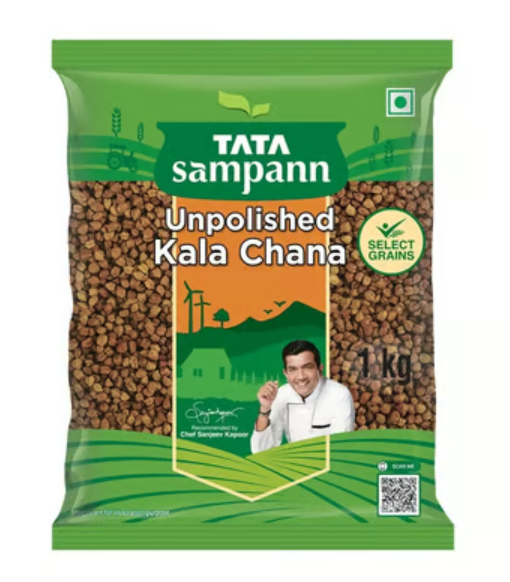 Tata Sampann Unpolished Kala Chana  (1kg)