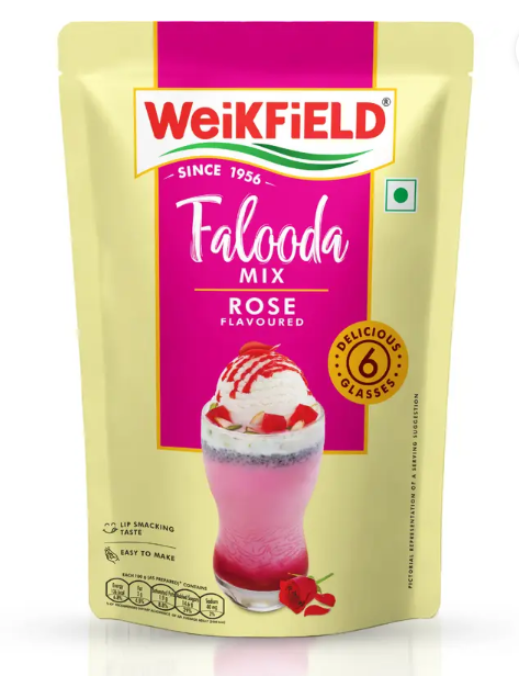 WeiKFiELD Instant Falooda Mix Rose Flavor pouch 200 g