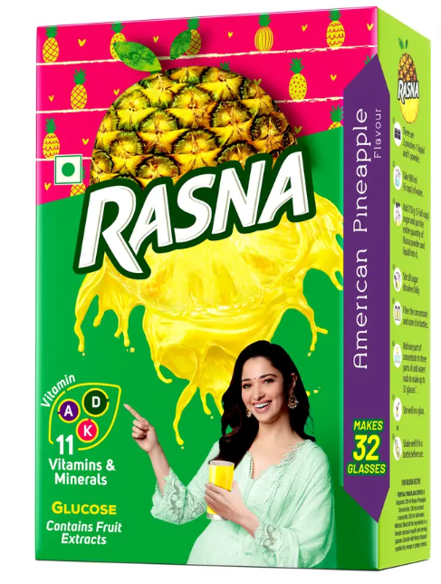Rasna American Pineapple (32 Glasses)  (25 ml, 20 g)