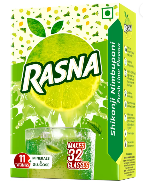 Rasna Shikanji Nimbupani (32 Glasses)  (25 ml, 20 g)