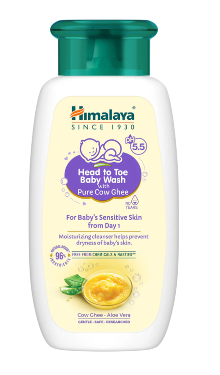 Himalaya Head to Toe Baby Wash with Pure Cow Ghee (100ml)