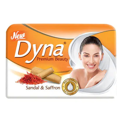 Dyna Premium Beauty Sandal & Saffron Extract Soap 125 g (Pack of 4)