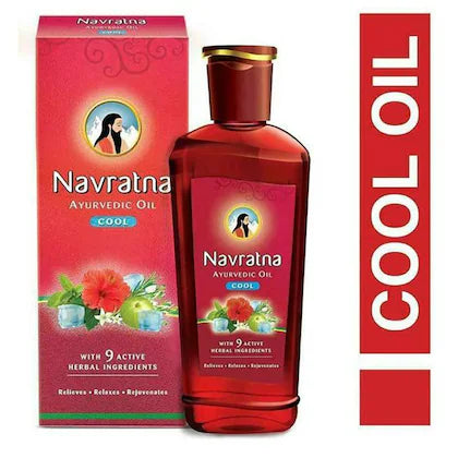 Navratna Ayurvedic Cool Hair Oil with 9 Active Herbal Ingredients 270 ml