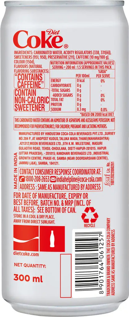 Coca-Cola Diet Coke Can (300 ml)