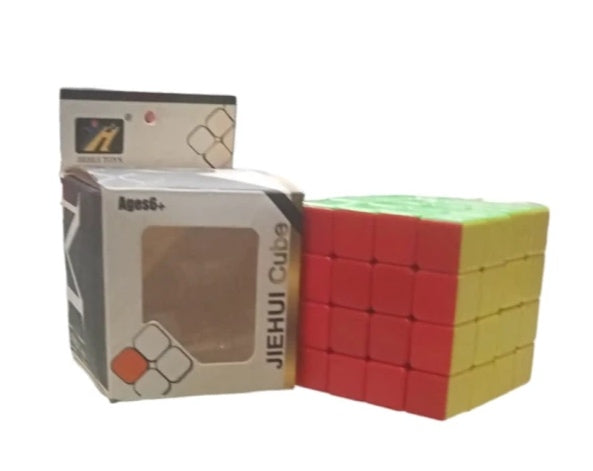 Jiehui Puzzles Cubes 4*4 High Speed Sticker Less Magic Cube