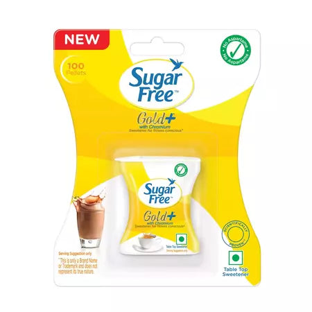 sugar free gold with chromium  box 100 pellets